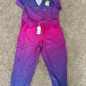Figs Purple and Pink ombré scrubs